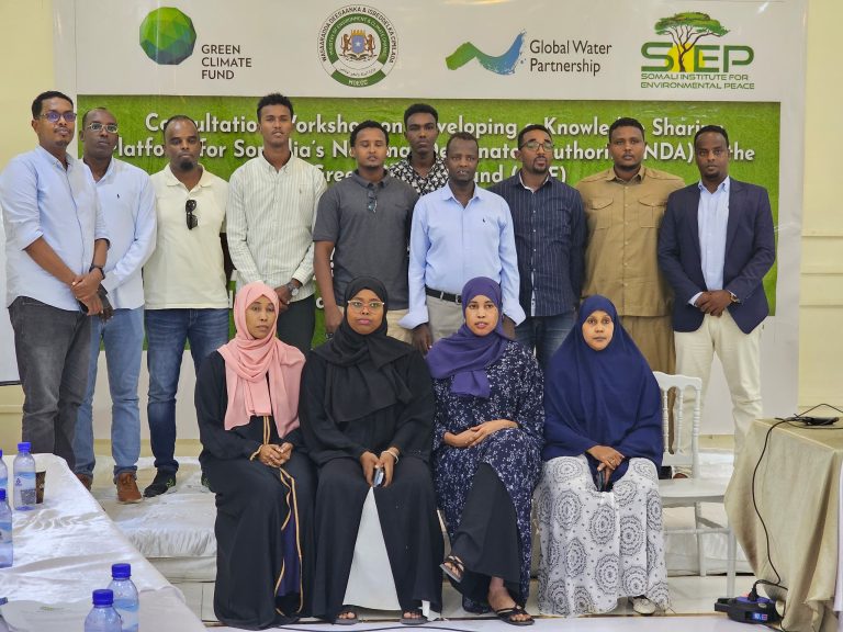 SIEP workshop participants, Somali men and women, standing together